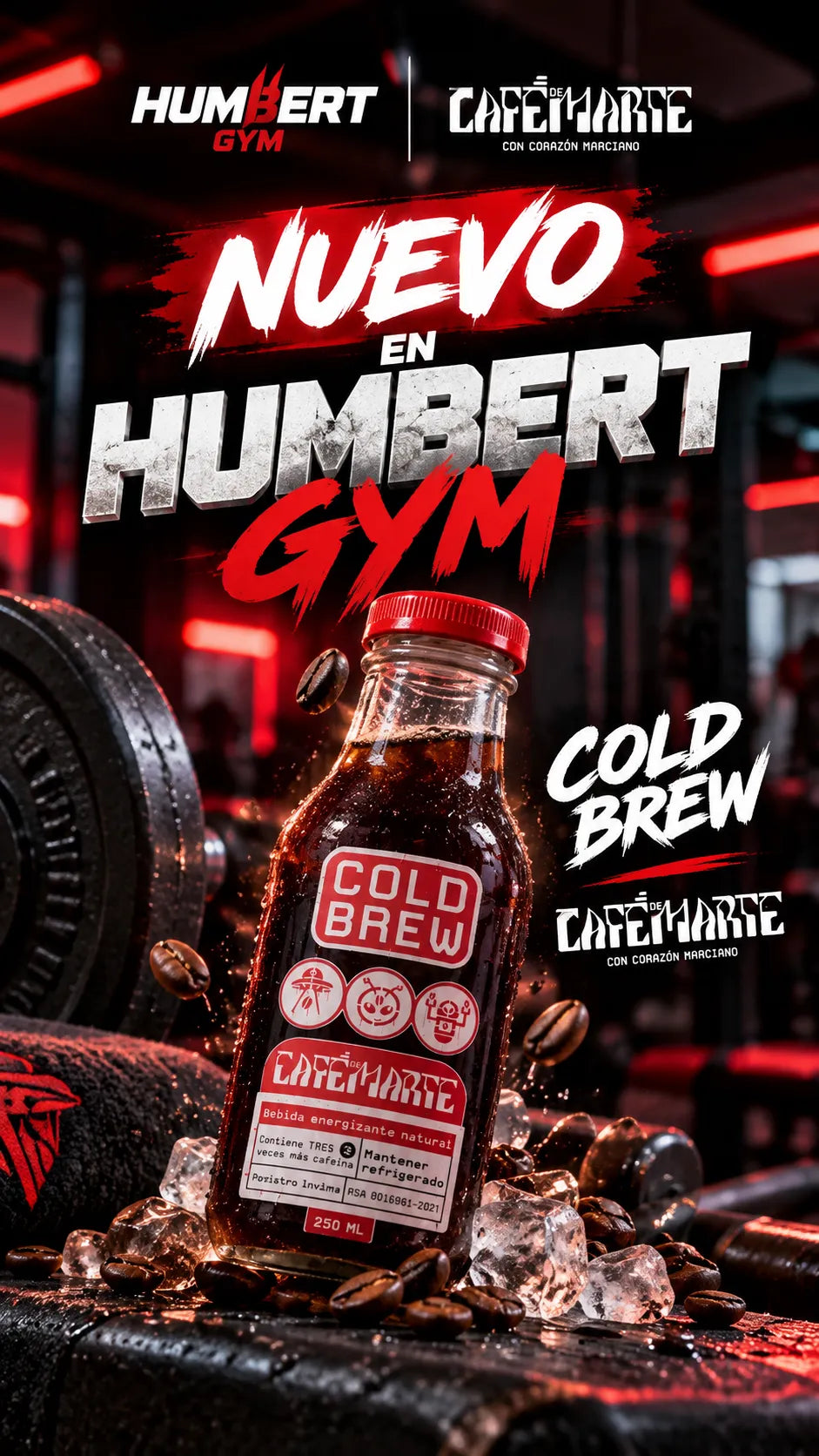 COLD BREW DE CAFE EN MARTE