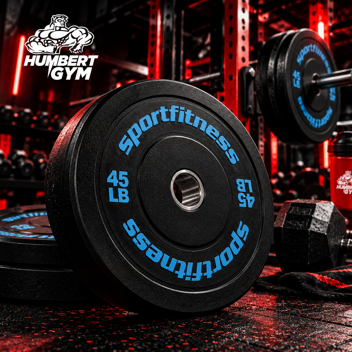 Par de DiscoS Olímpico de Peso para Gimnasio – 45 LB
